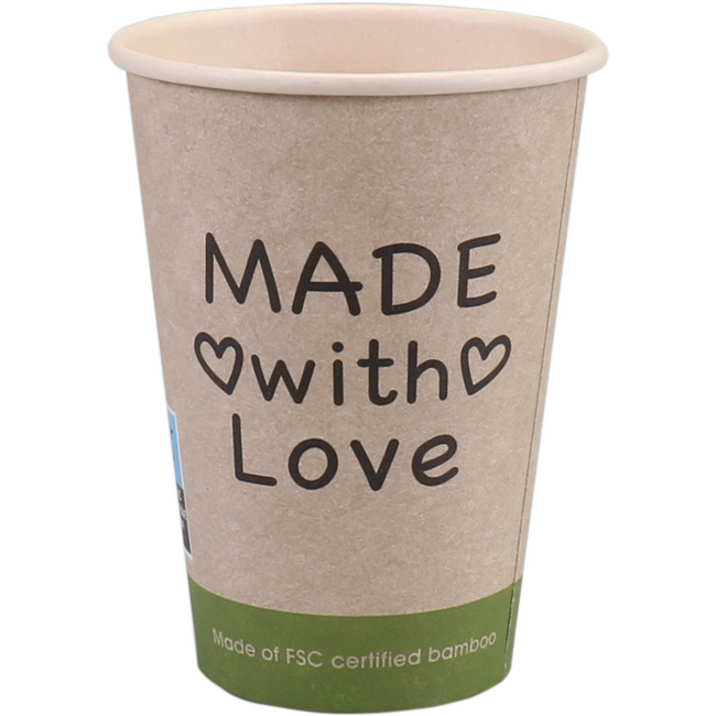 Klika - Tasse | Mit Liebe gemacht | 180ml | 7,5 Unzen | 93mm | 1000 Stück