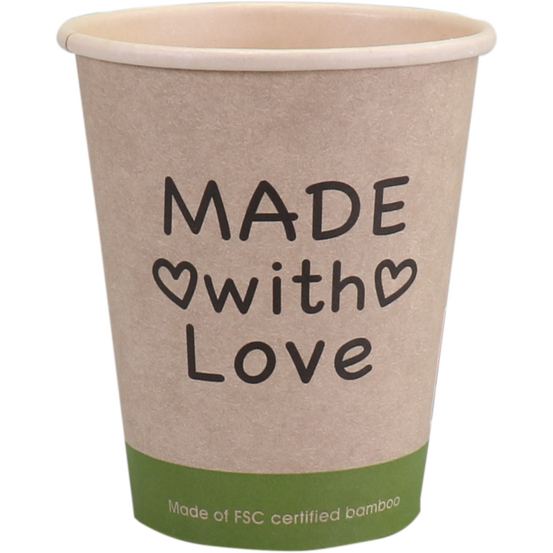 Klika - Tasse | Mit Liebe gemacht | 250ml | 8oz | 92mm | 1000 Stück