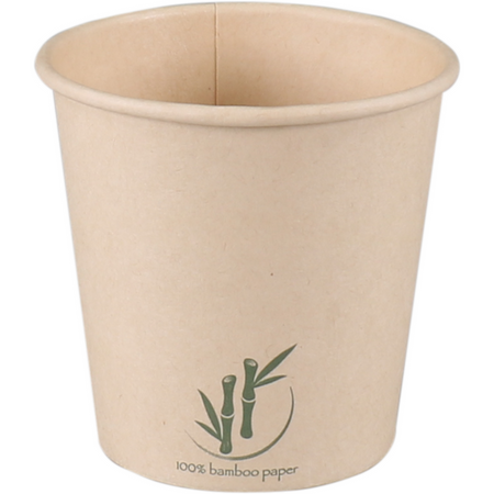 Depa -  | Beker | Bamboepapier + PE | 100ml | 4oz | Ø62mm | lichtbruin | 2000 stuks