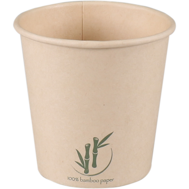 Depa -  | Beker | Bamboepapier + PE | 100ml | 4oz | Ø62mm | lichtbruin | 2000 stuks