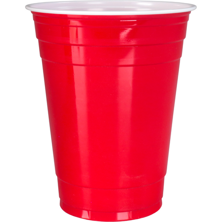 Klika -  Partycup | PP | reusable | 400ml | 16oz | rood | 1000 stuks