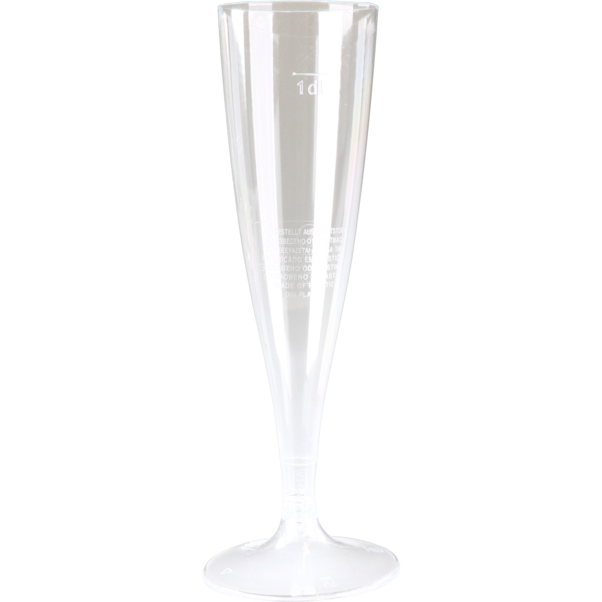 Goldplast -  Glas | champagneglas | met losse voet | pS | 100ml | 168mm | transparant | 72 stuks