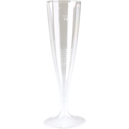 Goldplast -  Glas | champagneglas | met losse voet | pS | 100ml | 168mm | transparant | 72 stuks