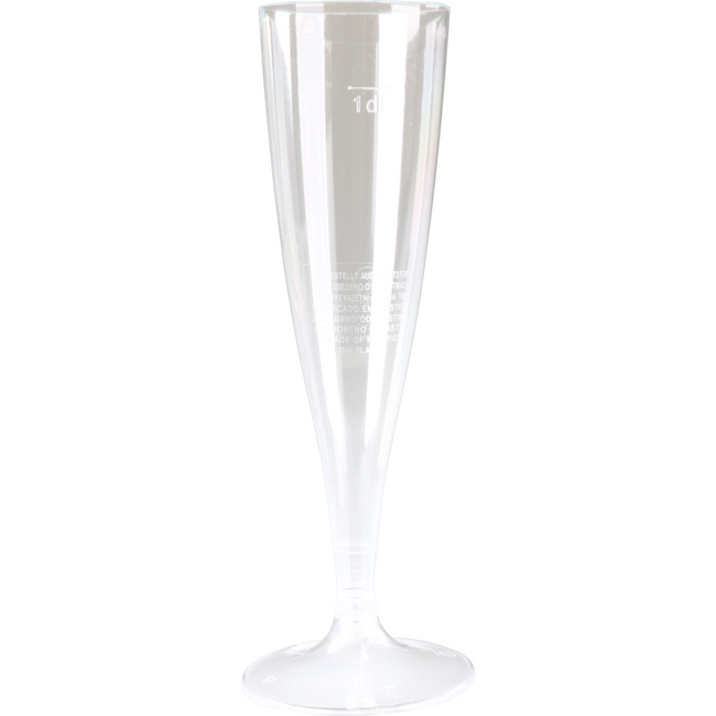 Goldplast -  Glas | champagneglas | met losse voet | pS | 100ml | 168mm | transparant | 72 stuks