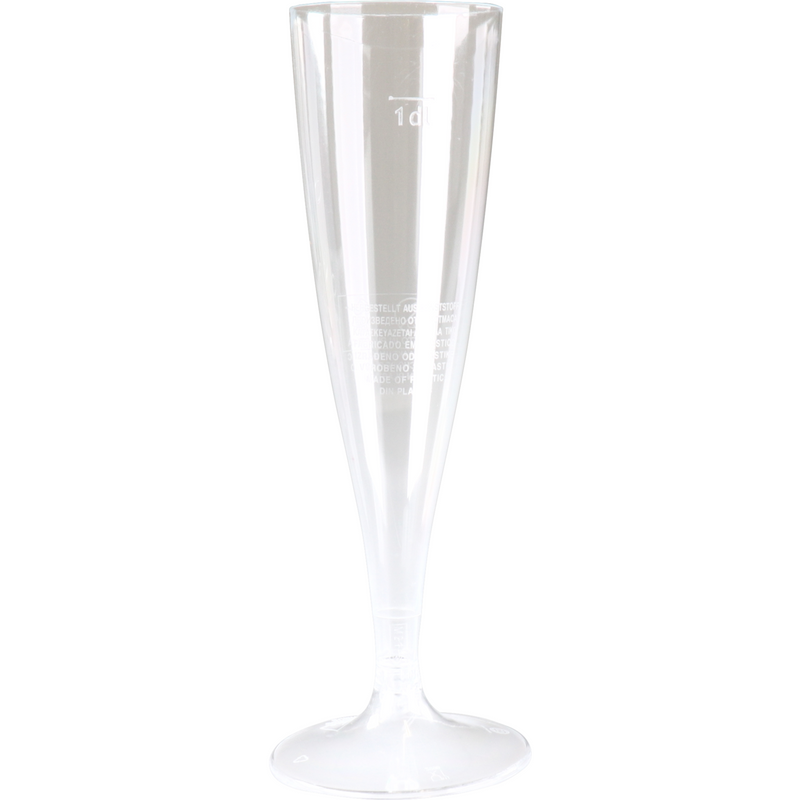 Goldplast -  Glas | champagneglas | met losse voet | pS | 100ml | 168mm | transparant | 72 stuks