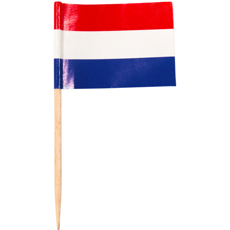 Depa -  Prikker | vlagprikker | Nederland | Hout | 65mm | rood/wit/blauw | 14400 stuks