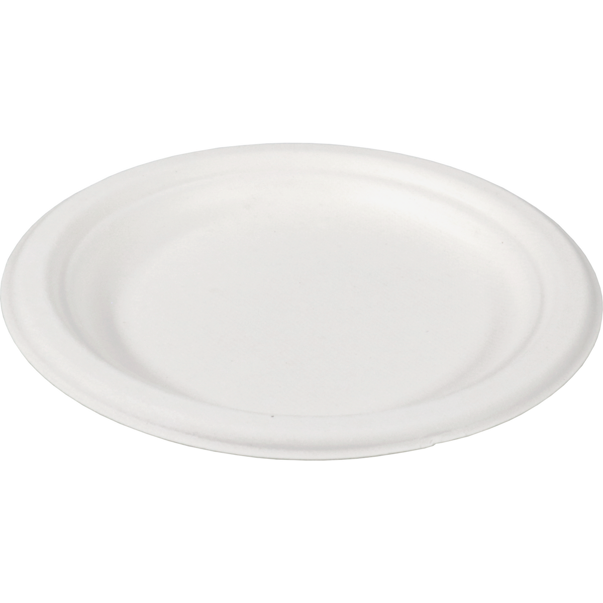 Depa -  Bord | rond | 1-vaks | bagasse (suikerrietpulp) | Ø18cm | wit | 500 stuks