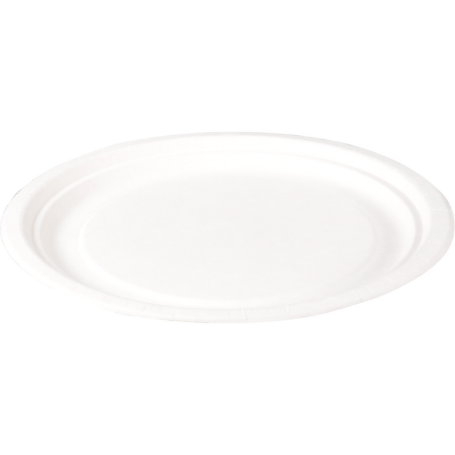 Depa -  Bord | rond | 1-vaks | karton | Ø18cm | wit | 800 stuks