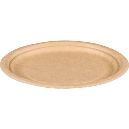 Depa -  Bord | rond | 1-vaks | karton | Ø18cm | bruin | 400 stuks