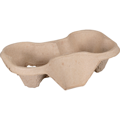 Klika -  Draagtray | 2-vaks | 216x116x48mm | papierpulp | 400 stuks