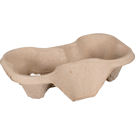 Klika -  Draagtray | 2-vaks | 216x116x48mm | papierpulp | 400 stuks