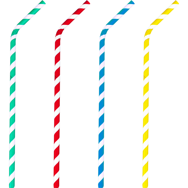Depa -  Rietje | buigrietje | papier | 220mm | Ø6mm | assorti | 6000 stuks