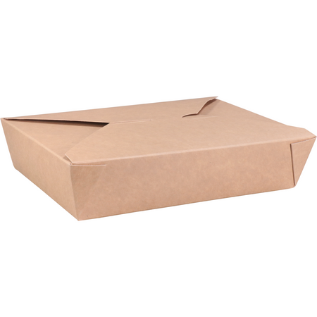 Depa -  Bak | Karton + PP | maaltijdbox | 215x158x48mm | bruin | 200 stuks