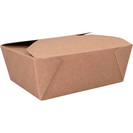 Depa -  Bak | Karton + PP | maaltijdbox | 171x140x65mm | bruin | 200 stuks
