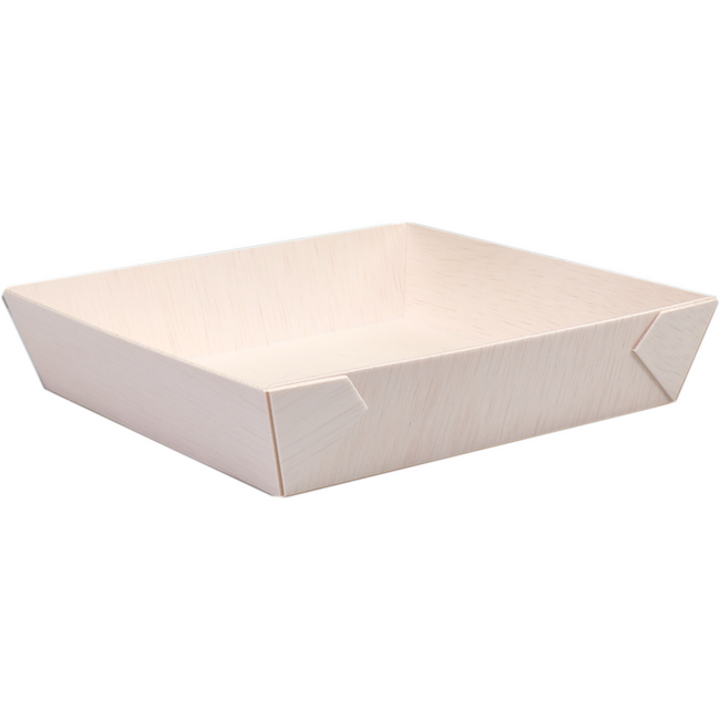 Depa -  Schaal | hout | vierkant | 170x170x36mm | naturel | 400 stuks