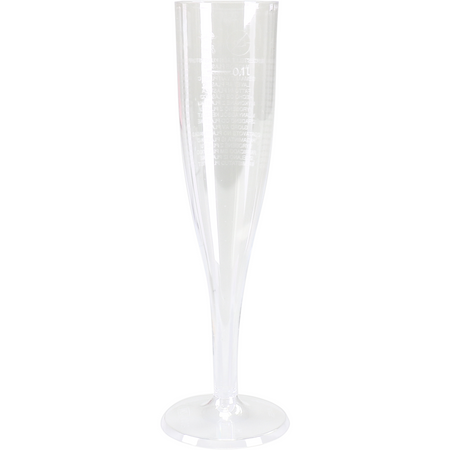 Glas Champagner transparent mit Sockel 10 Stück