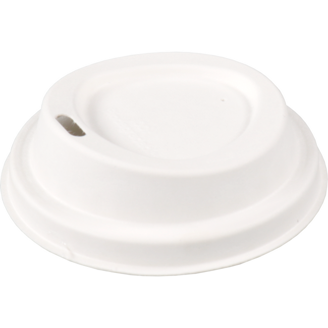 Depa -  Deksel | Bagasse (suikerrietpulp) | Ø80mm | wit | 500 stuks