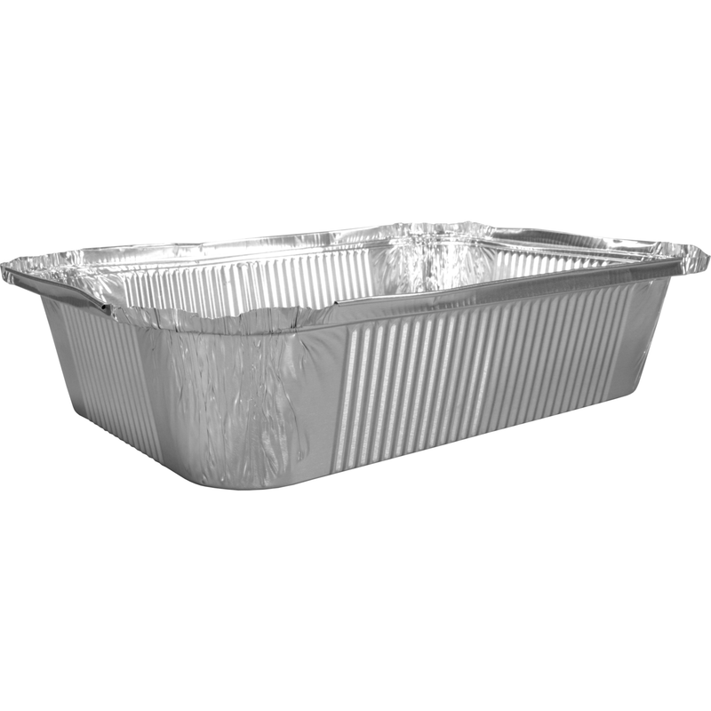 Klika - Bak | Aluminium | 2000ml | erhöhter Rand | 262x192x65mm | Silber | 800 Stück
