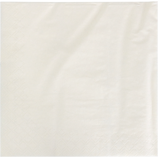 Servet | 1/4 vouw | 2-laags | 33x33cm | cellulose | crème | 250 stuks
