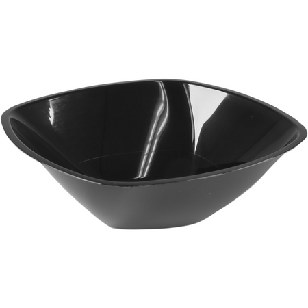Goldplast -  Schaal | saladeschaal | reusable | pP | 1300ml | 21x21cm | use reuse | zwart | 60 stuks