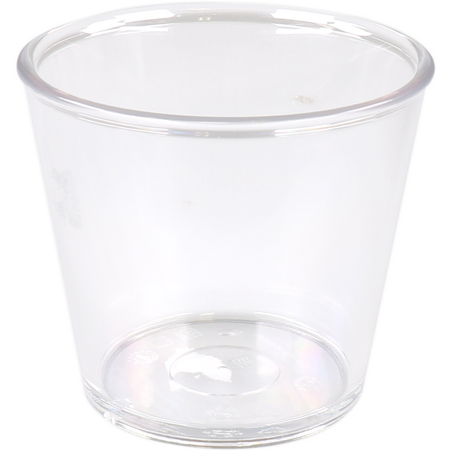 Ornamin - | Tasse | SAN | wiederverwendbar | unzerbrechlich | 250ml | kristallklar | 10 Stück