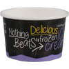 Depa -  Cup | ijscup | 100ml | 4oz | Ø 75mm | 48mm | karton + PE | zwart/paars | 1000 stuks