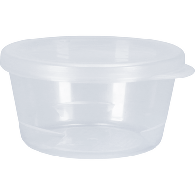 Circ -  Cup | sauscup | met deksel | reusable | Ø 75mm | 42mm | pP | transparant | 96 stuks