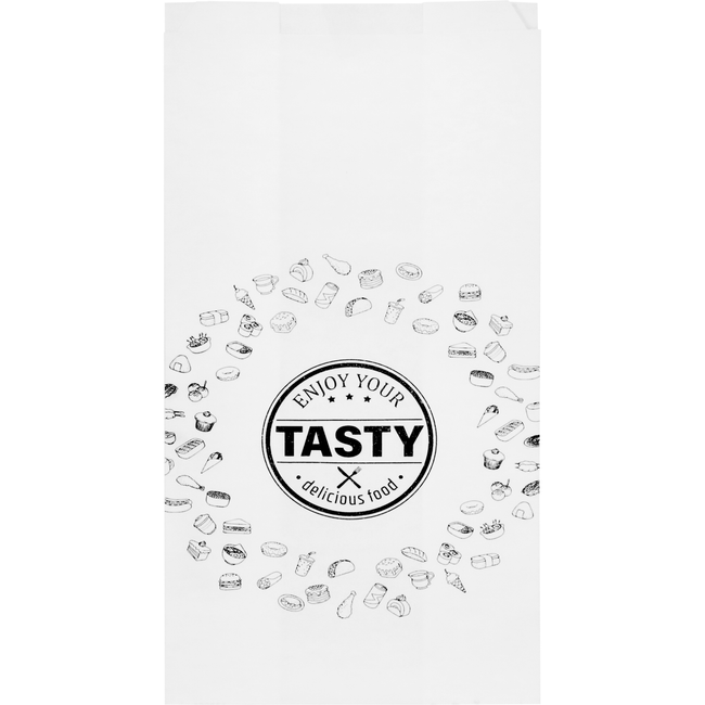 Klika - Tasche | Snackbeutel | Ersatzpapier | Nr. 28 | 2 Pfund | 16/ 5x34cm | LECKER | weiß | 5 kg