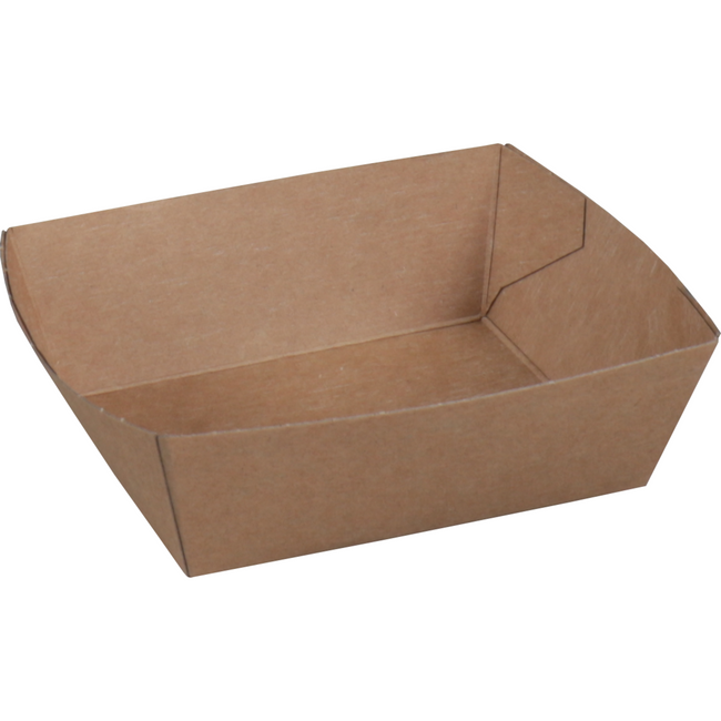 Klika -  Bak | Karton | A7 | snackbak | 90x70x35mm | bruin | 400 stuks