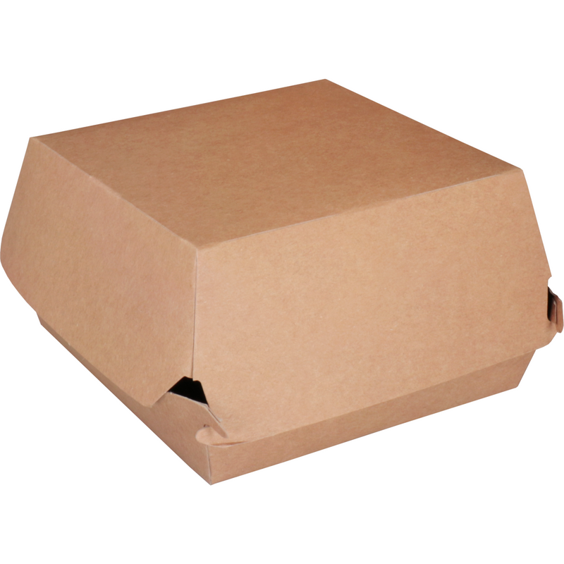 Klika -  Bak | Karton | hamburgerbox | 115x115x70mm | bruin | 300 stuks