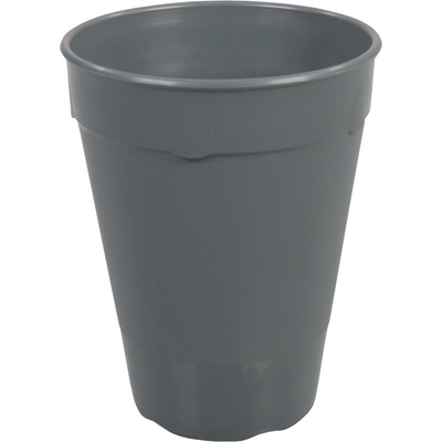 DishCircle - | Tasse | PP | wiederverwendbar | 200ml | 100mm | grau | 80 Stück