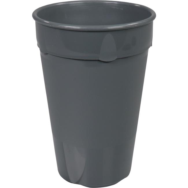 DishCircle - | Tasse | PP | wiederverwendbar | 400ml | 115mm | grau | 40 Stück