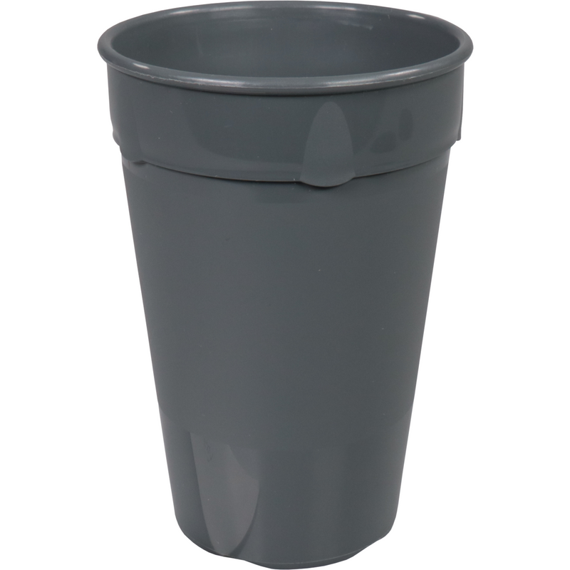 DishCircle - | Tasse | PP | wiederverwendbar | 400ml | 115mm | grau | 40 Stück