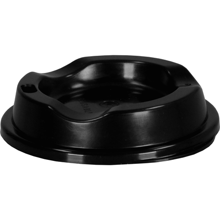 DishCircle - Deckel | PP | rund | wiederverwendbar | mit Trinkloch | Ø80mm | schwarz | 100 Stück