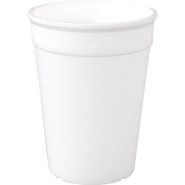 ÖkoCup - | Tasse | PP | wiederverwendbar | 250ml | weiß | 20 Stück