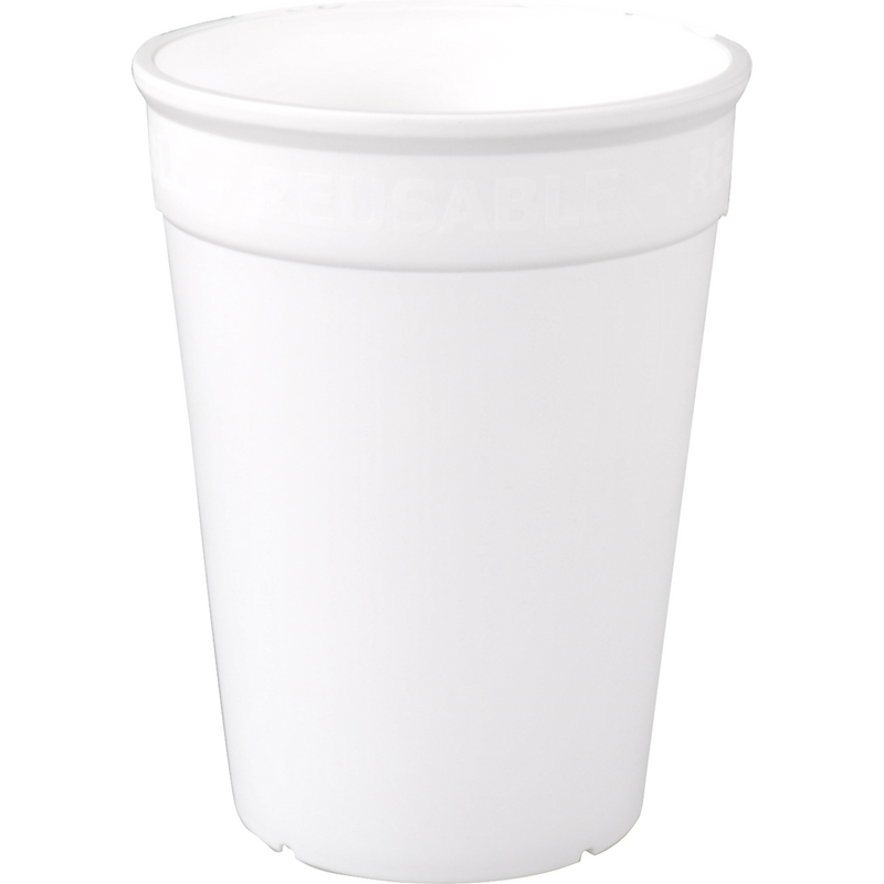 ÖkoCup - | Tasse | PP | wiederverwendbar | 250ml | weiß | 20 Stück