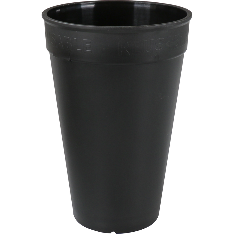 ÖkoCup -  | Beker | PP | reusable | 400ml | zwart | 80 stuks