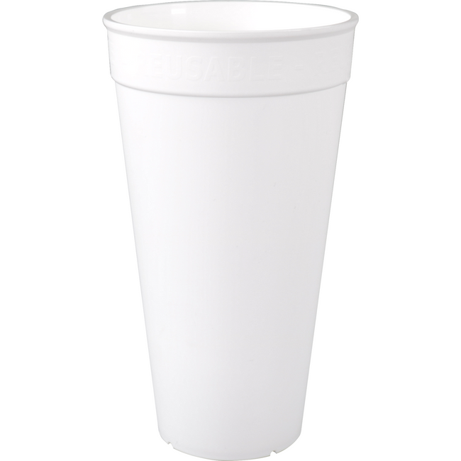 ÖkoCup - | Tasse | PP | wiederverwendbar | 500ml | weiß | 20 Stück