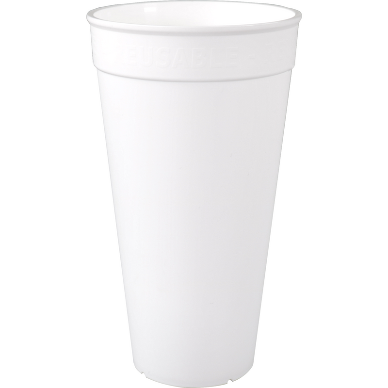ÖkoCup - | Tasse | PP | wiederverwendbar | 500ml | weiß | 20 Stück
