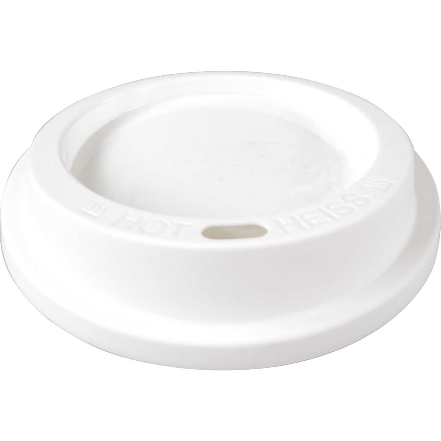 ÖkoCup -  Deksel | PP | rond | reusable | met drinkgat | Ø80mm | wit | 80 stuks