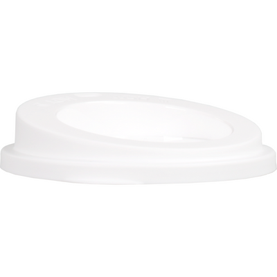 ÖkoCup -  Deksel | PP | rond | reusable | met drinkgat | Ø90mm | wit | 80 stuks