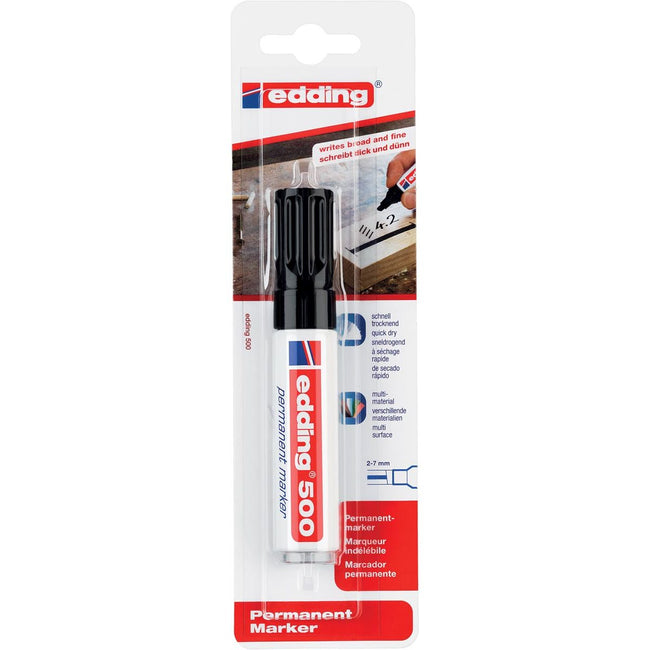 Edding - Permanentmarker e-500 schwarz, im Blister