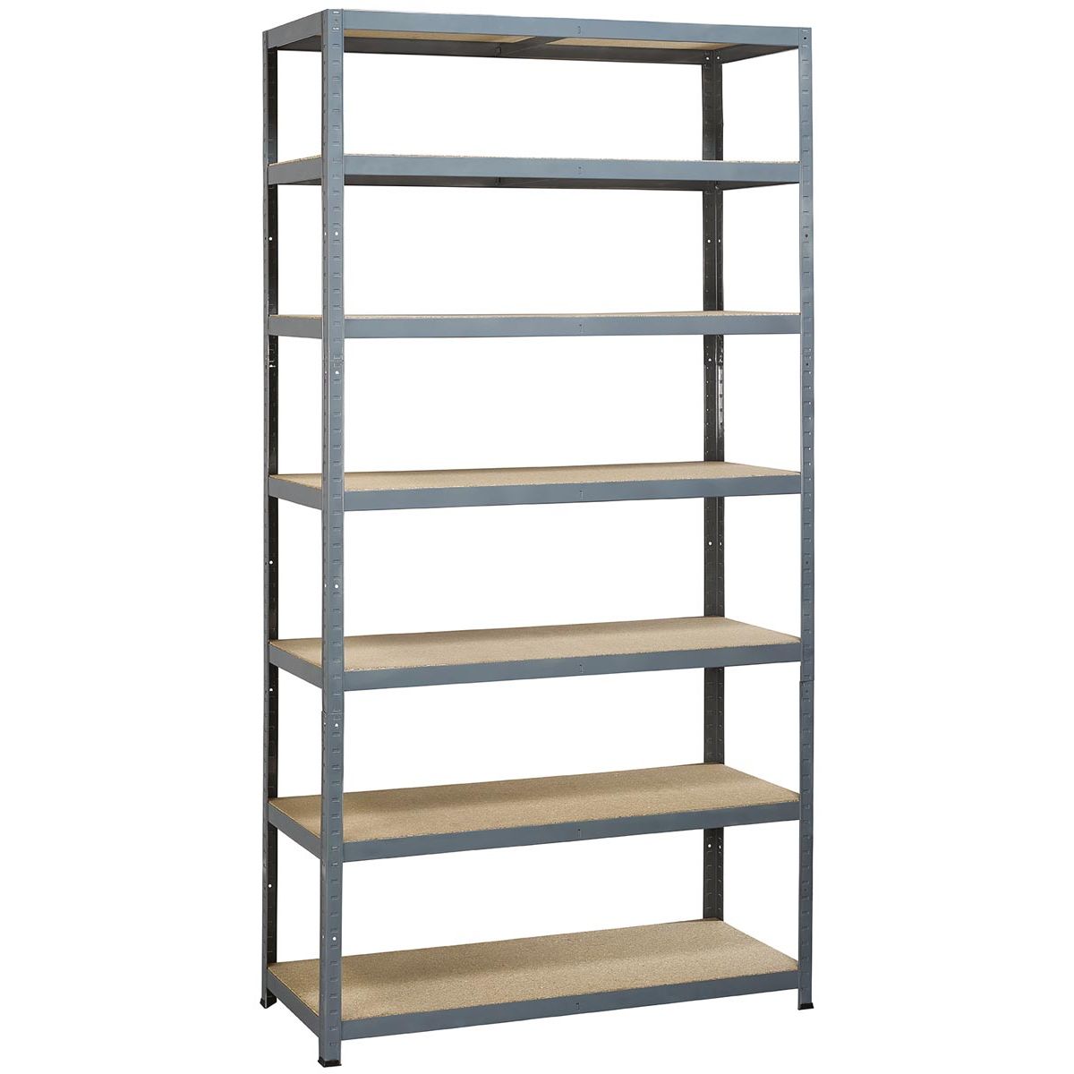 Avasco - Ein Regal Strong Tower XL, ft 222 x 120 x 45 cm, 7 Regale, grau
