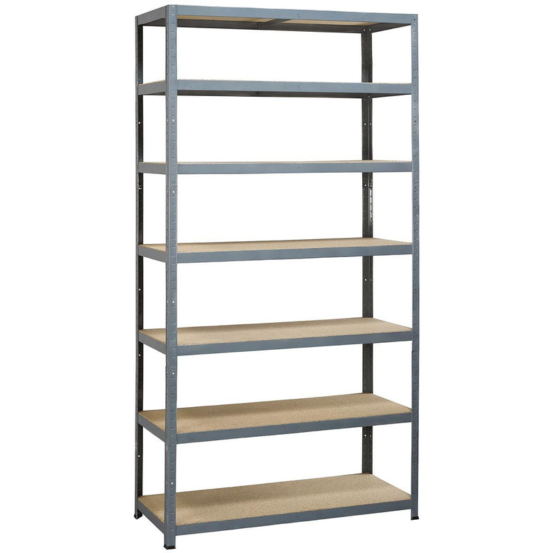 Avasco - Ein Regal Strong Tower XL, ft 222 x 120 x 45 cm, 7 Regale, grau
