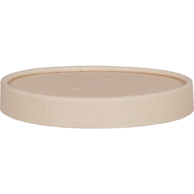 Depa -  Deksel | soepbeker | Bamboepapier + PE | rond | Ø97mm | naturel | 500 stuks