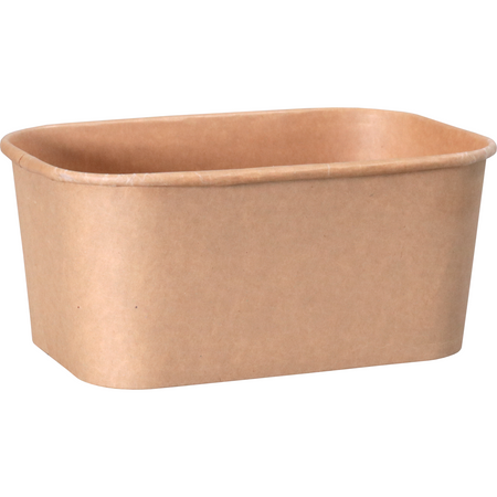 Depa - Bak | Karton + PP | 1000ml | Essensbehälter | 169x117x76mm | braun | 300 Stück