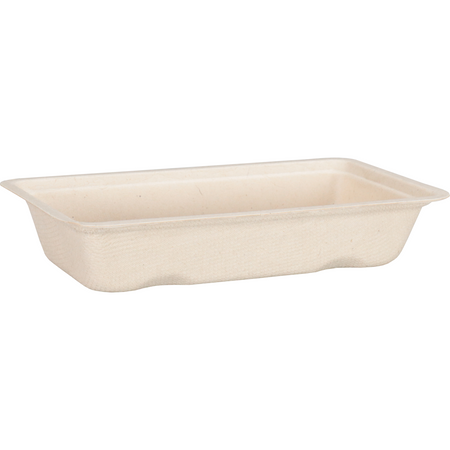 Depa -  Bak | Bagasse (suikerrietpulp) | A5 | snackbak | 150x77x30mm | naturel | 800 stuks