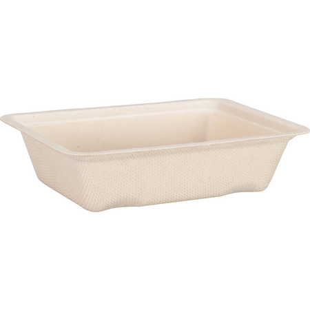 Depa -  Bak | Bagasse (suikerrietpulp) | A7 | snackbak | 123x93x32mm | naturel | 800 stuks