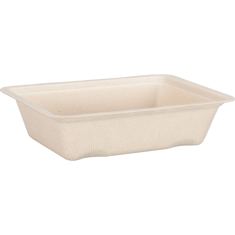 Depa -  Bak | Bagasse (suikerrietpulp) | A7 | snackbak | 123x93x32mm | naturel | 800 stuks