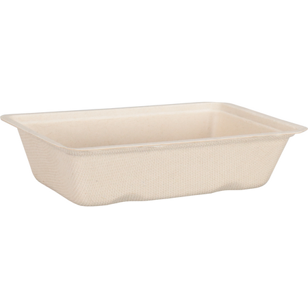 Depa -  Bak | Bagasse (suikerrietpulp) | A9 | snackbak | 145x97x36mm | naturel | 600 stuks